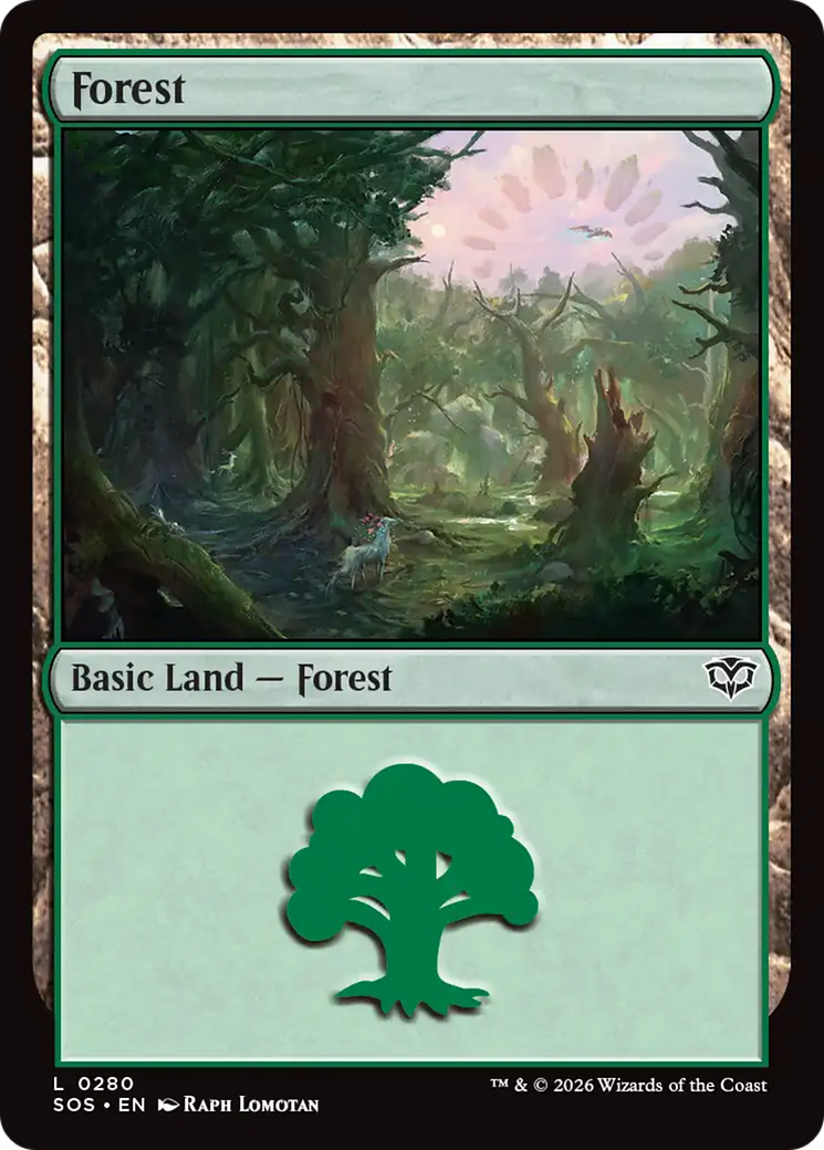 Forest (0280) [Secrets of Strixhaven] | Cards and Coasters CA