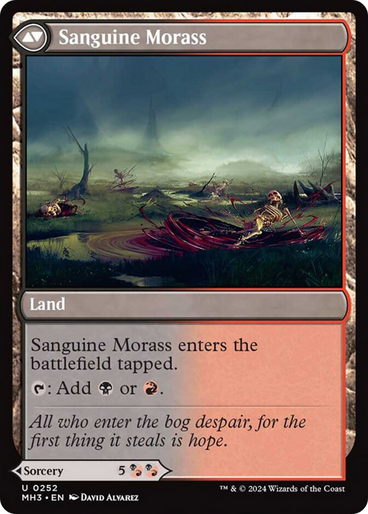 Bloodsoaked Insight // Sanguine Morass [Modern Horizons 3] | Cards and Coasters CA