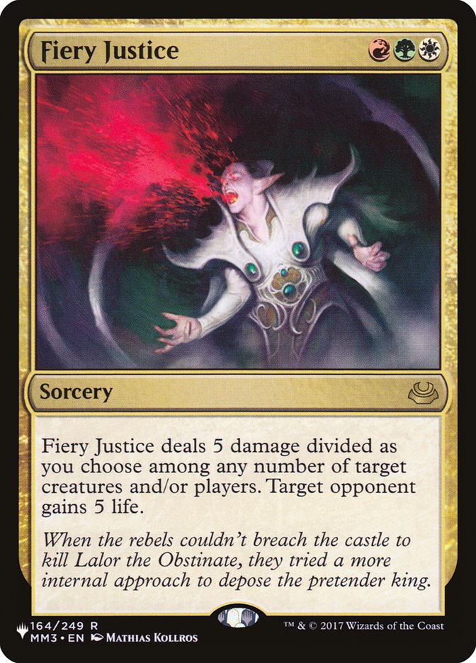 Fiery Justice [The List] | Cards and Coasters CA