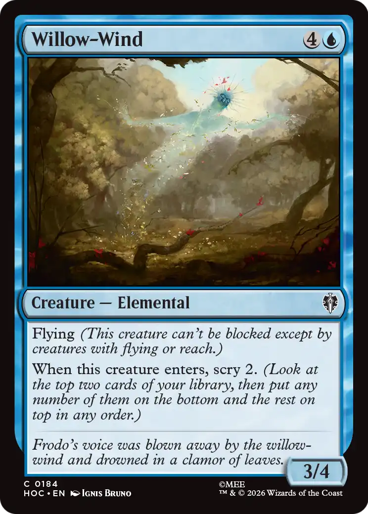 Willow-Wind [The Hobbit: Eternal-Legal] | Cards and Coasters CA