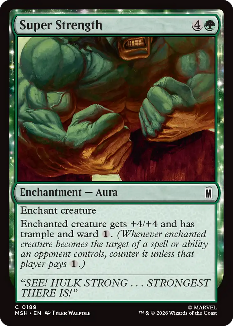 Super Strength [Marvel Super Heroes] | Cards and Coasters CA