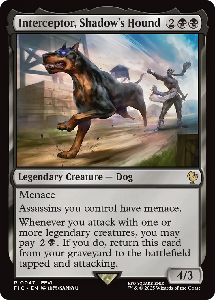 Interceptor, Shadow's Hound [FINAL FANTASY Commander] | Cards and Coasters CA