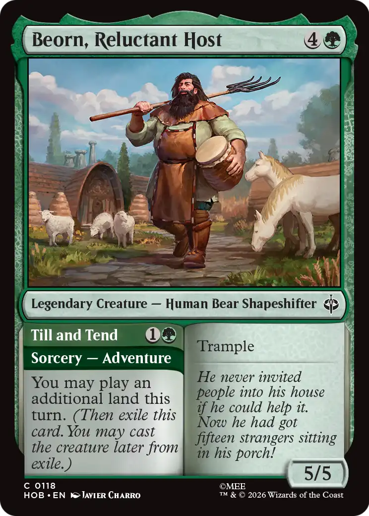 Beorn, Reluctant Host [The Hobbit] | Cards and Coasters CA