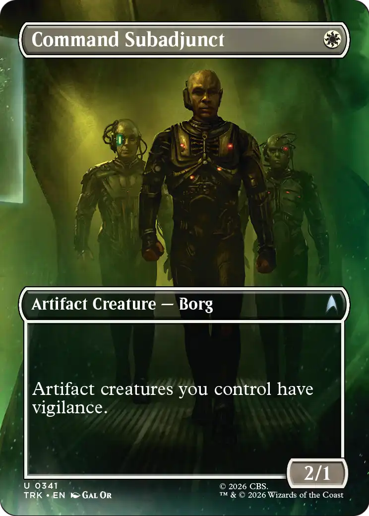 Command Subadjunct (Borderless) [Star Trek] | Cards and Coasters CA