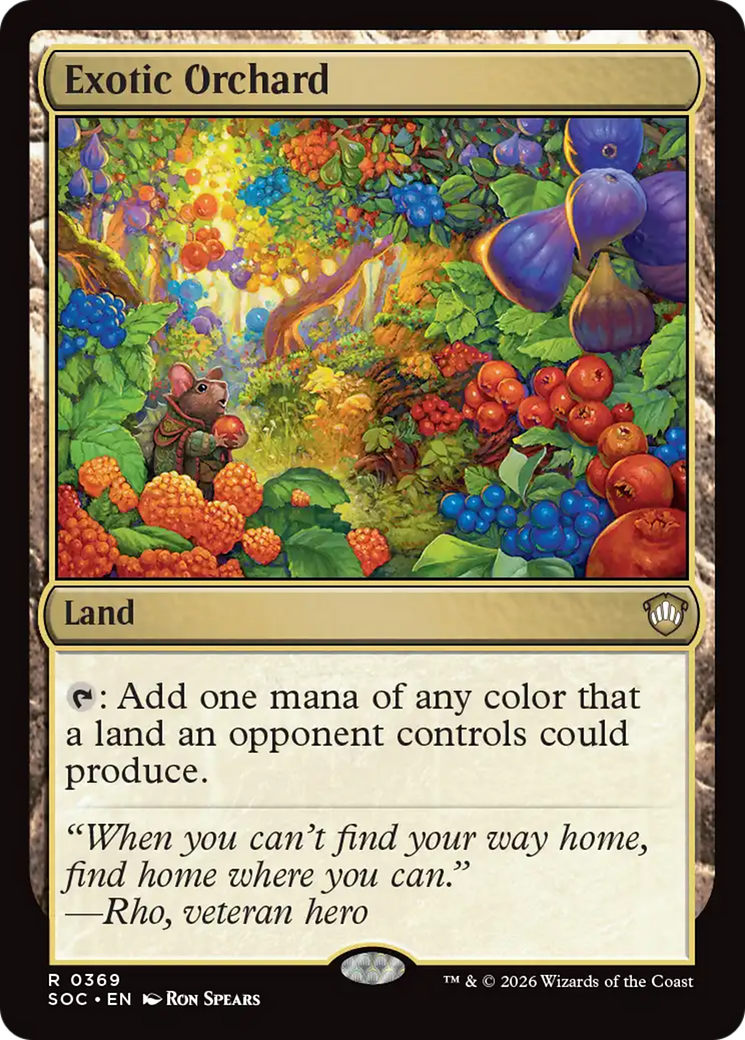 Exotic Orchard [Secrets of Strixhaven Commander] | Cards and Coasters CA