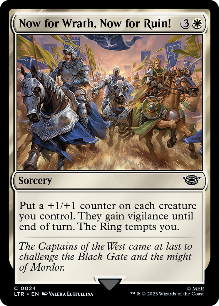 Now for Wrath, Now for Ruin! [The Lord of the Rings: Tales of Middle-Earth] | Cards and Coasters CA