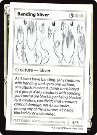 Banding Sliver (2021 Edition) [Mystery Booster Playtest Cards] | Cards and Coasters CA