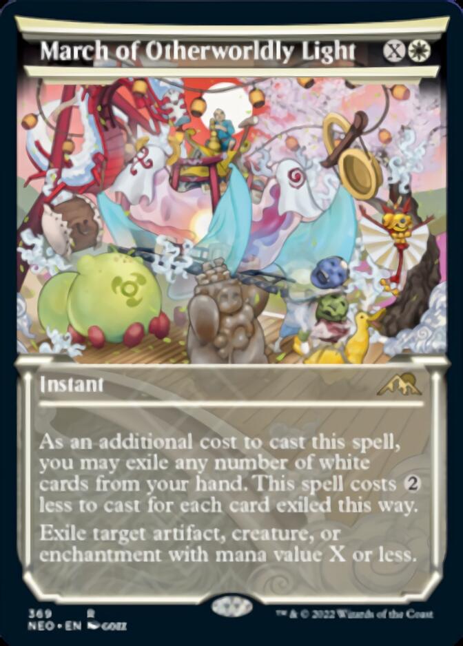March of Otherworldly Light (Showcase Soft Glow) [Kamigawa: Neon Dynasty] | Cards and Coasters CA