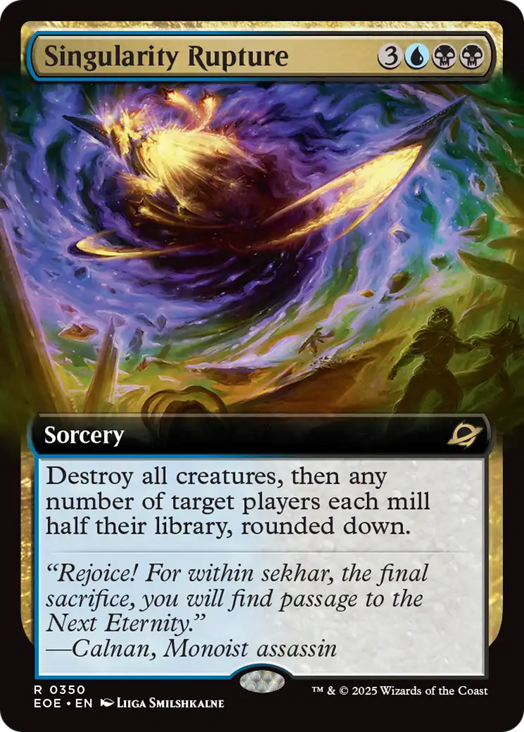 Singularity Rupture (Extended Art) [Edge of Eternities] | Cards and Coasters CA