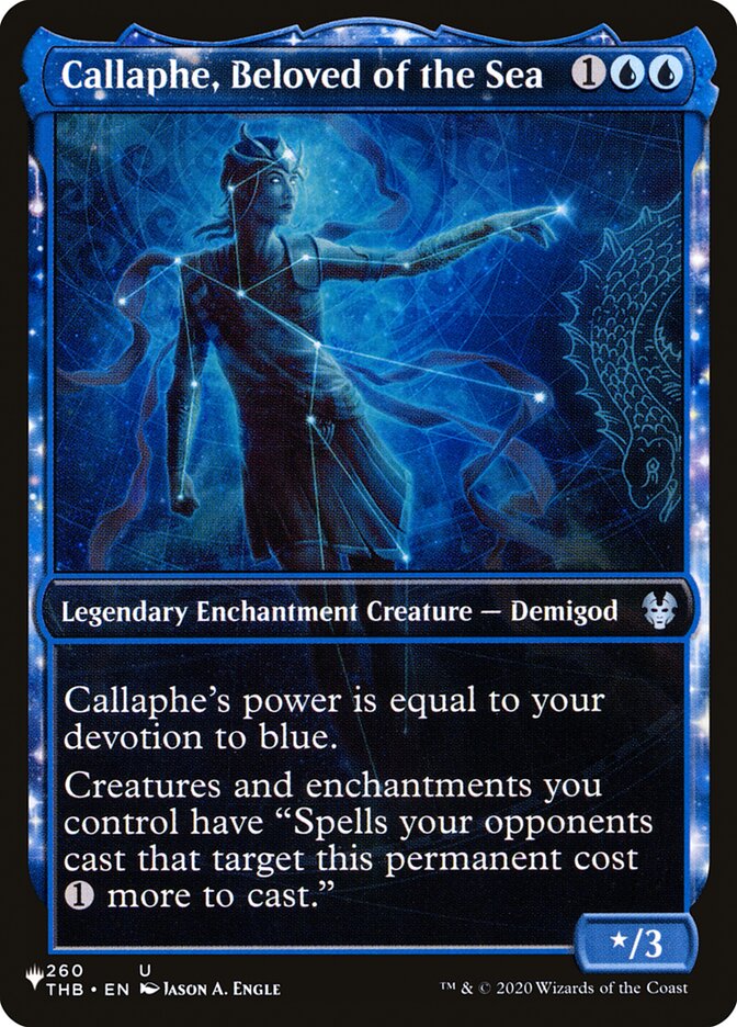 Callaphe, Beloved of the Sea (Showcase) [The List] | Cards and Coasters CA