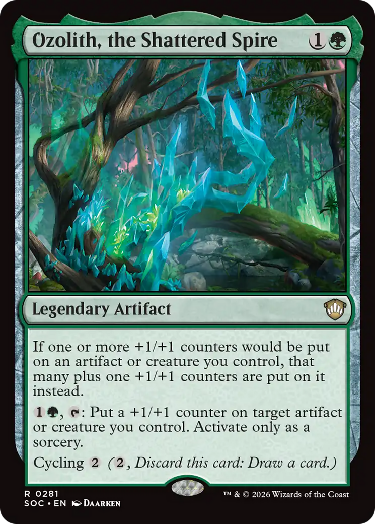 Ozolith, the Shattered Spire [Secrets of Strixhaven Commander] | Cards and Coasters CA