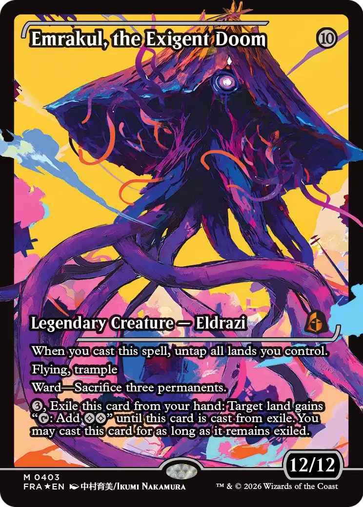Emrakul, the Exigent Doom (Showcase) [Reality Fracture] | Cards and Coasters CA