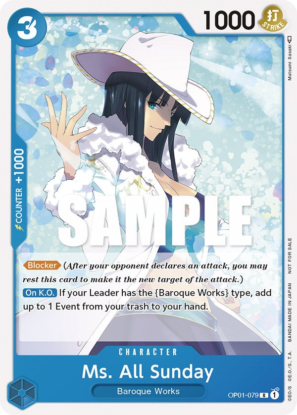 Ms. All Sunday (Promotion Pack 2023) [One Piece Promotion Cards] | Cards and Coasters CA