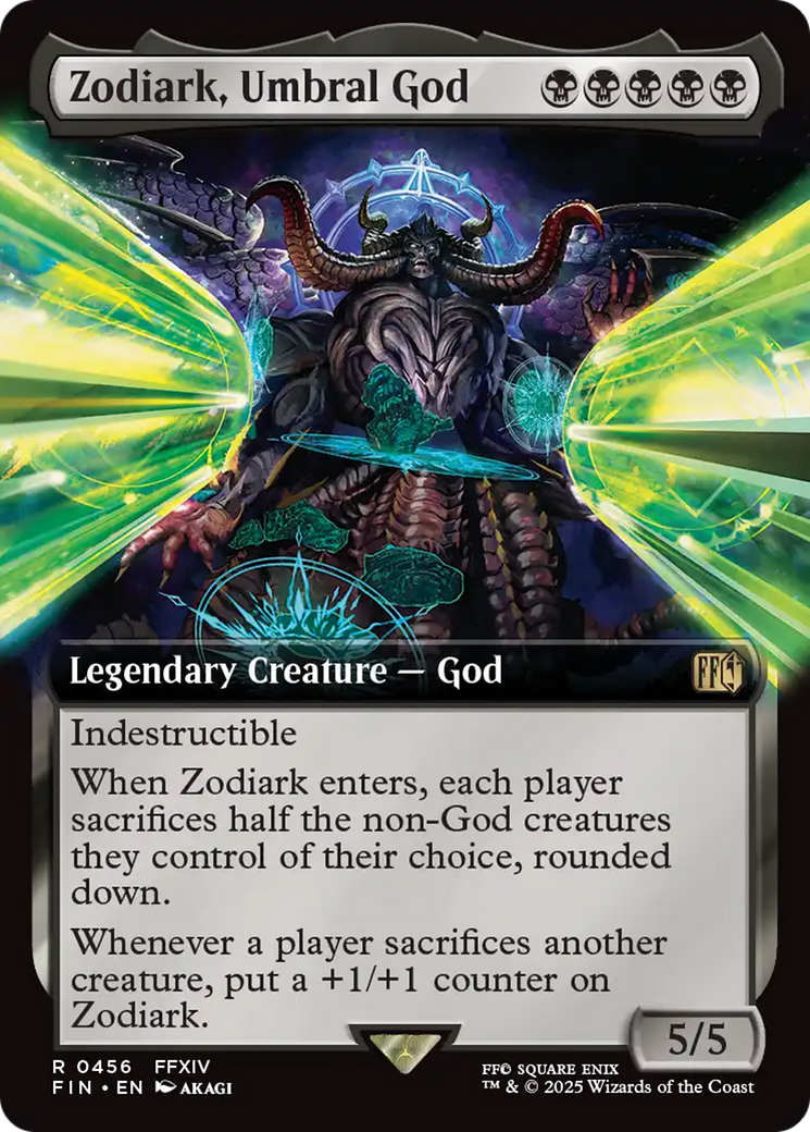 Zodiark, Umbral God (Extended Art) [FINAL FANTASY] | Cards and Coasters CA