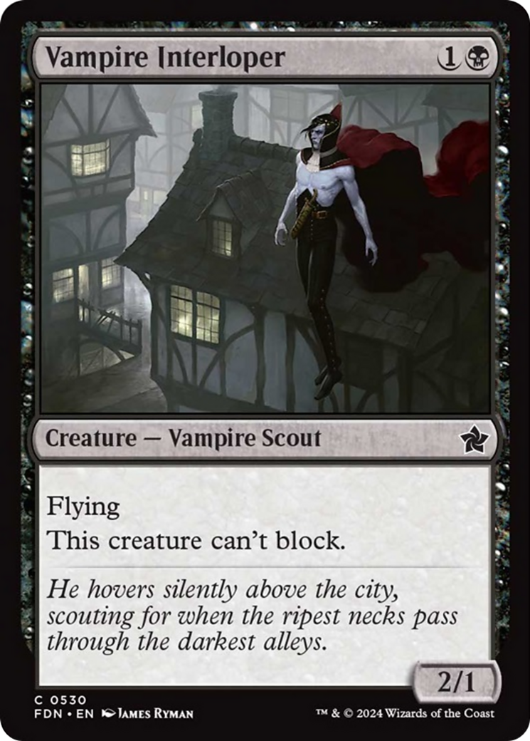 Vampire Interloper [Foundations] | Cards and Coasters CA