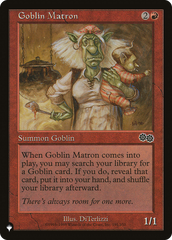 Goblin Matron (USG) [The List Reprints] | Cards and Coasters CA