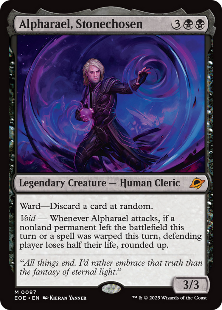 Alpharael, Stonechosen [Edge of Eternities] | Cards and Coasters CA