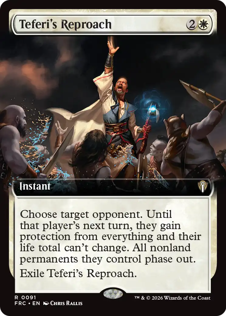 Teferi's Reproach (Extended Art) [Reality Fracture Commander] | Cards and Coasters CA