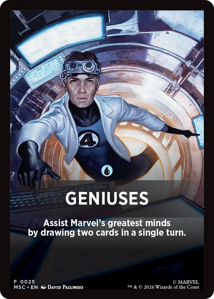 Geniuses Theme Card [Marvel Super Heroes Commander] | Cards and Coasters CA