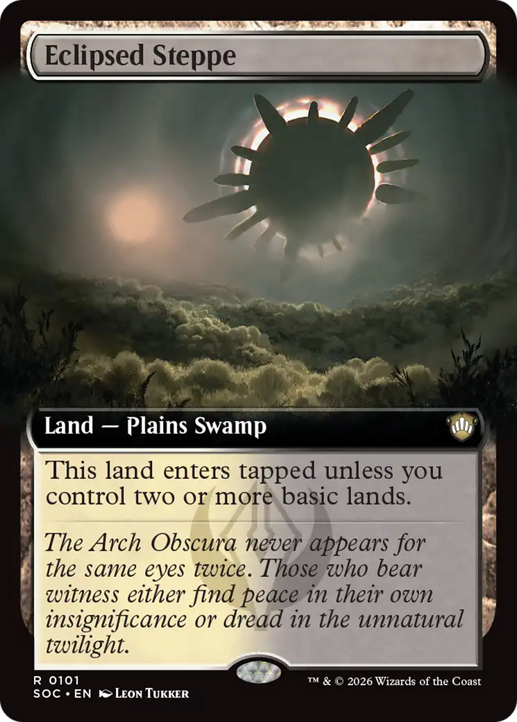 Eclipsed Steppe (Extended Art) [Secrets of Strixhaven Commander] | Cards and Coasters CA