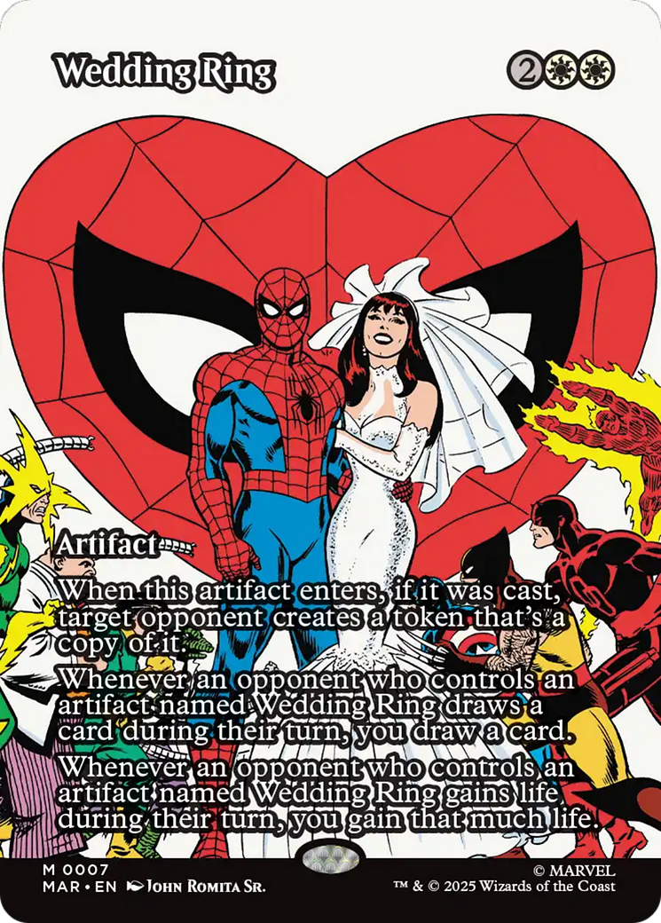 Wedding Ring (Borderless) [Marvel's Spider-Man: Eternal-Legal] | Cards and Coasters CA