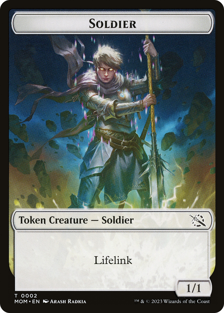 Soldier // Thopter Double-Sided Token [March of the Machine Tokens] | Cards and Coasters CA