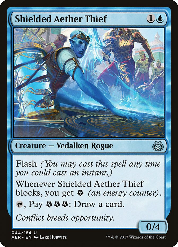 Shielded Aether Thief [Aether Revolt] | Cards and Coasters CA