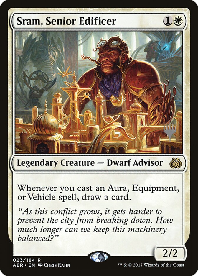 Sram, Senior Edificer [Aether Revolt Promos] | Cards and Coasters CA