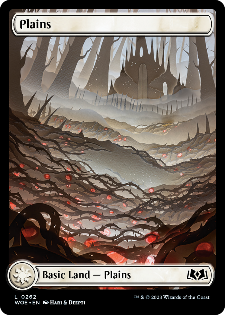 Plains (262) (Full-Art) [Wilds of Eldraine] | Cards and Coasters CA