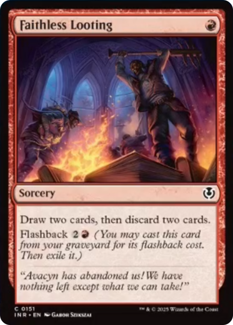 Faithless Looting [Innistrad Remastered] | Cards and Coasters CA
