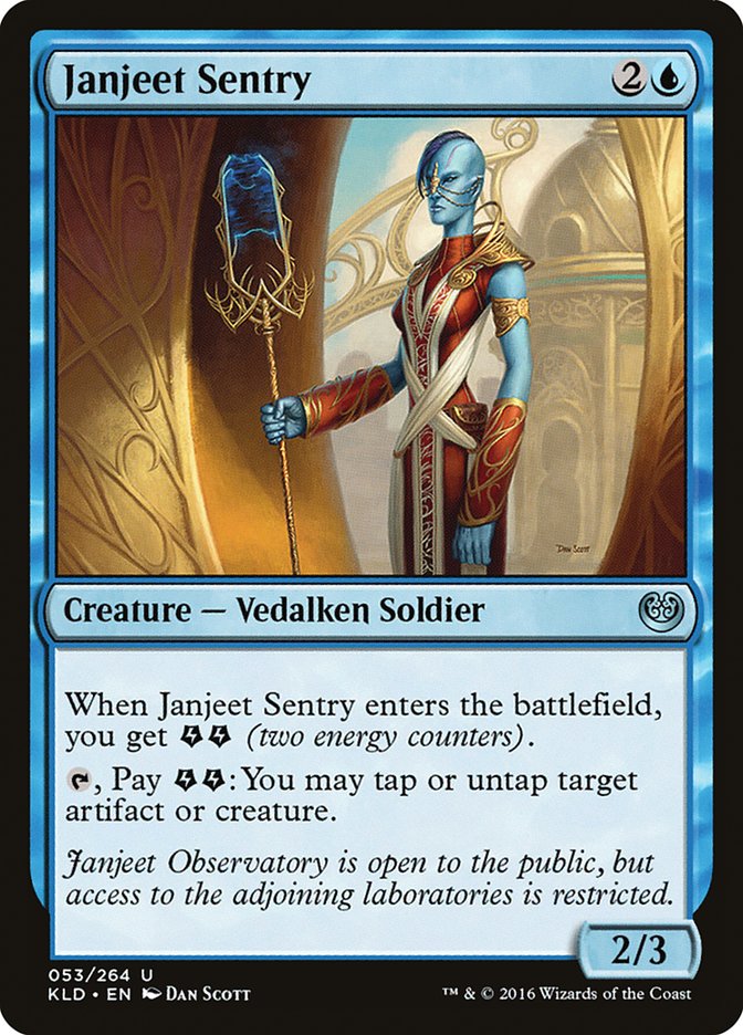 Janjeet Sentry [Kaladesh] | Cards and Coasters CA