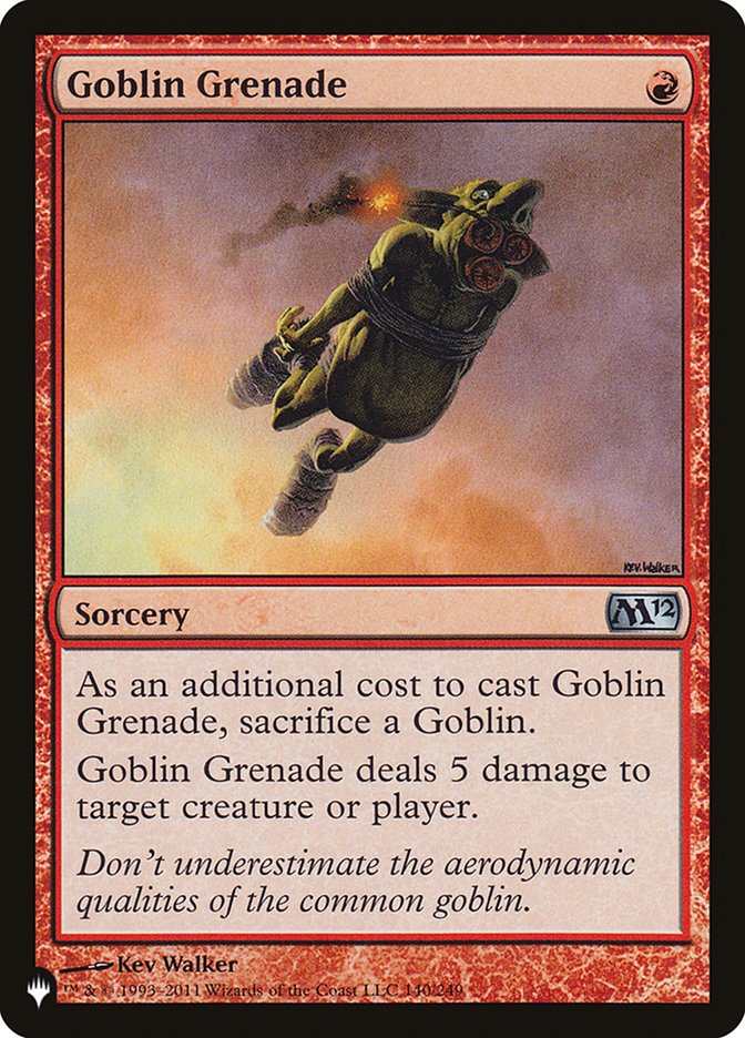 Goblin Grenade [The List] | Cards and Coasters CA