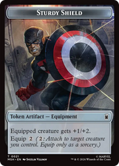 The Tiger God // Sturdy Shield Double-Sided Token [Marvel Super Heroes Tokens] | Cards and Coasters CA