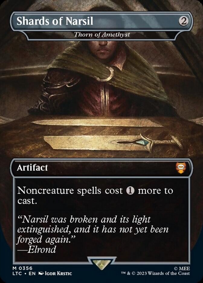 Thorn of Amethyst - Shards of Narsil [The Lord of the Rings: Tales of Middle-Earth Commander] | Cards and Coasters CA