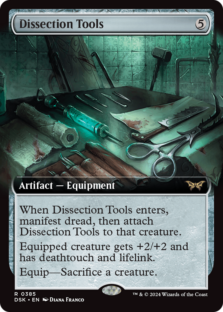 Dissection Tools (Extended Art) [Duskmourn: House of Horror] | Cards and Coasters CA