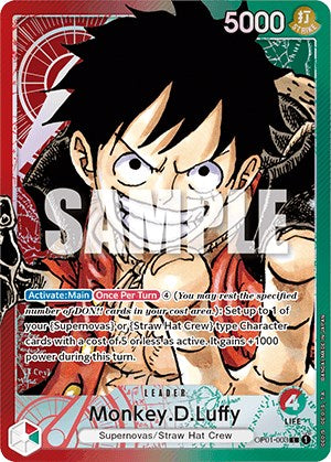 Monkey.D.Luffy (Parallel) [Romance Dawn] | Cards and Coasters CA