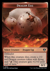 Treasure // Dragon Egg Double-Sided Token [Commander Masters Tokens] | Cards and Coasters CA