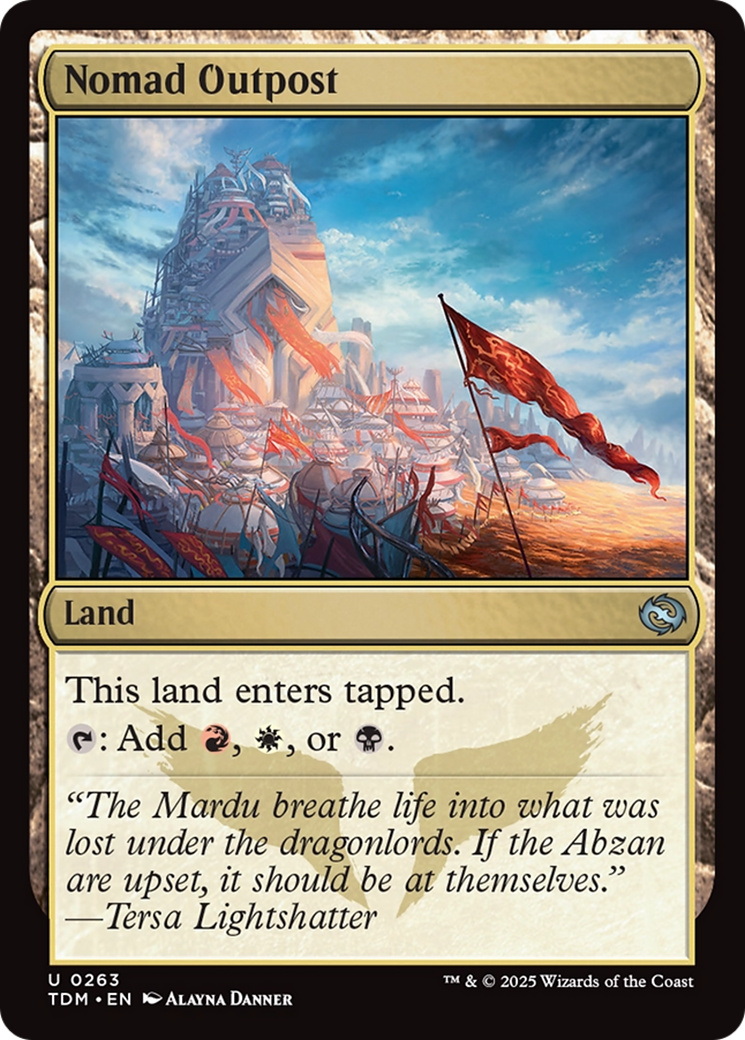 Nomad Outpost [Tarkir: Dragonstorm] | Cards and Coasters CA