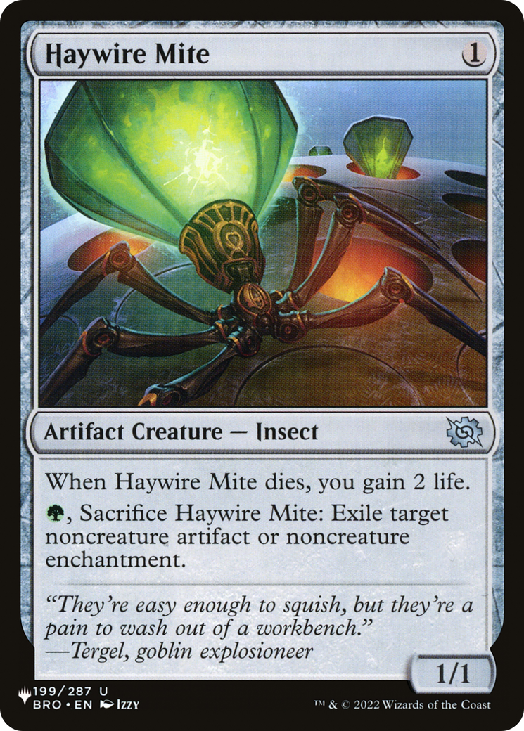 Haywire Mite [The List] | Cards and Coasters CA