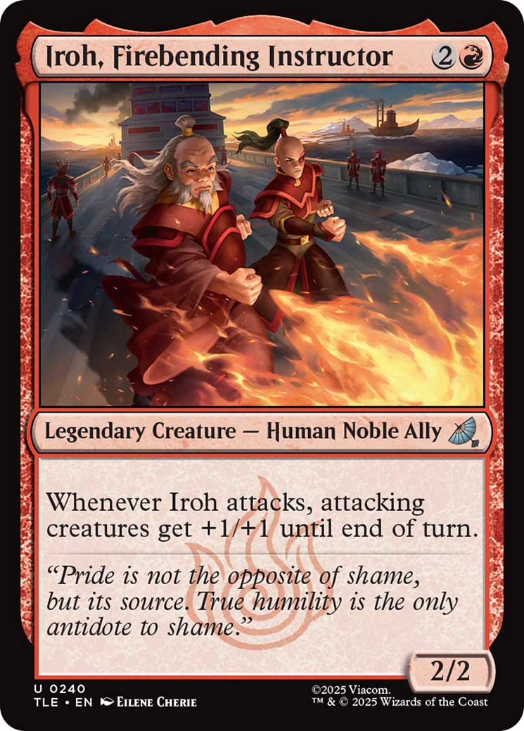 Iroh, Firebending Instructor [Avatar: The Last Airbender: Eternal-Legal] | Cards and Coasters CA