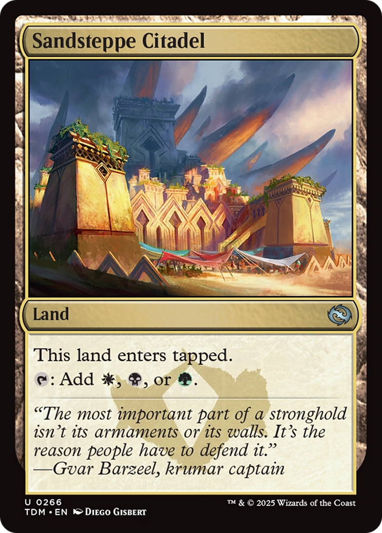 Sandsteppe Citadel [Tarkir: Dragonstorm] | Cards and Coasters CA