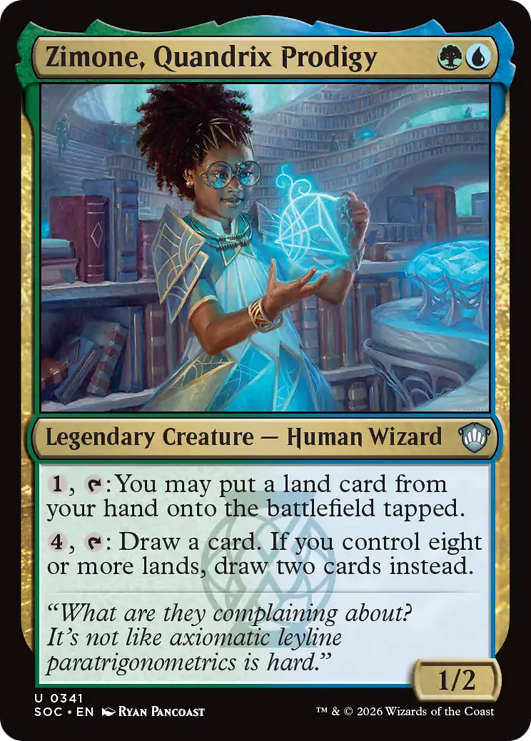 Zimone, Quandrix Prodigy [Secrets of Strixhaven Commander] | Cards and Coasters CA