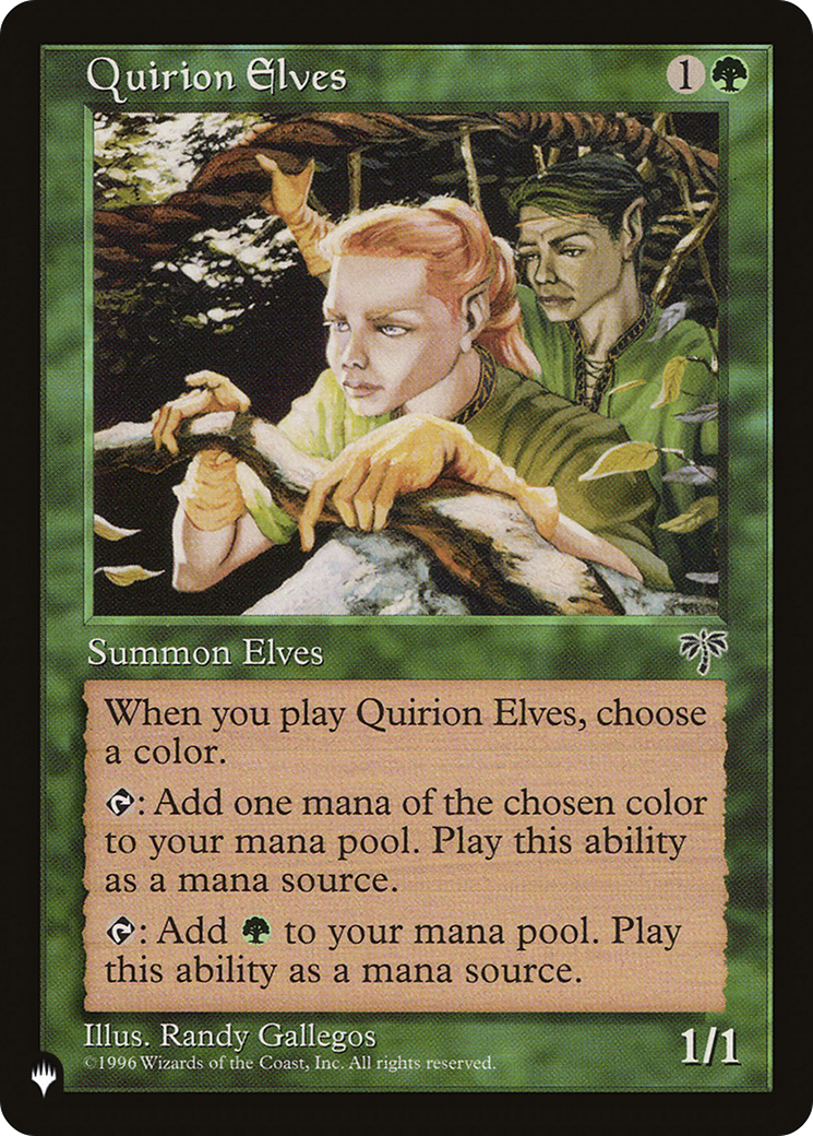 Quirion Elves [The List Reprints] | Cards and Coasters CA