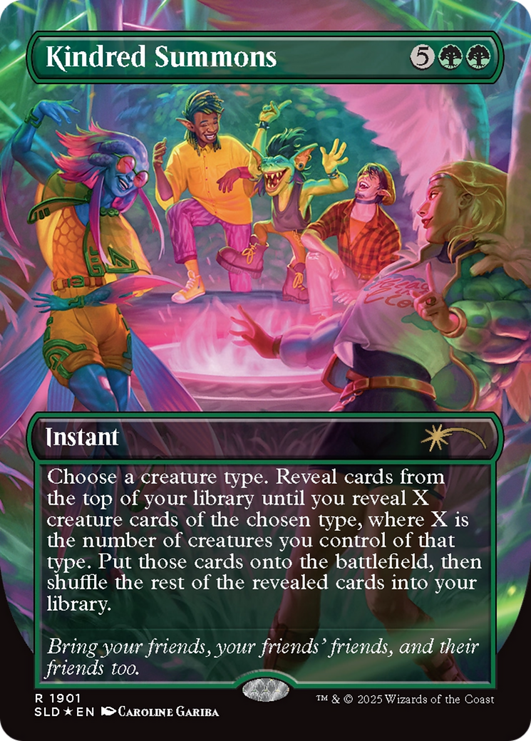 Kindred Summons (Double Rainbow Foil) [Secret Lair Drop Series] | Cards and Coasters CA