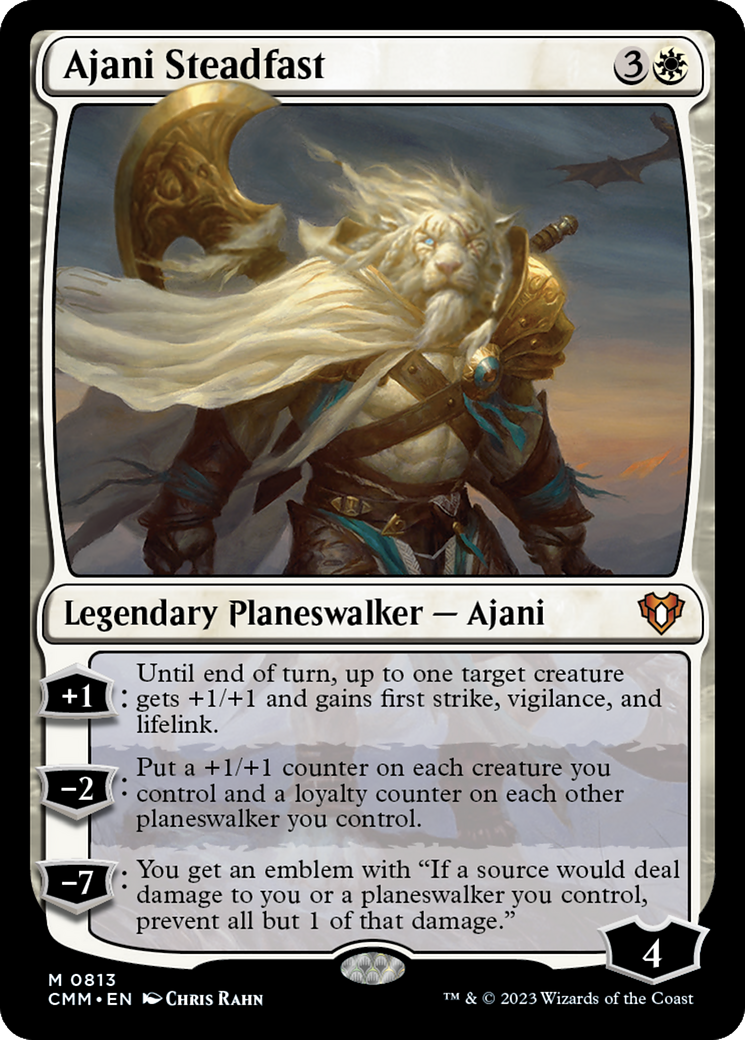 Ajani Steadfast [Commander Masters] | Cards and Coasters CA