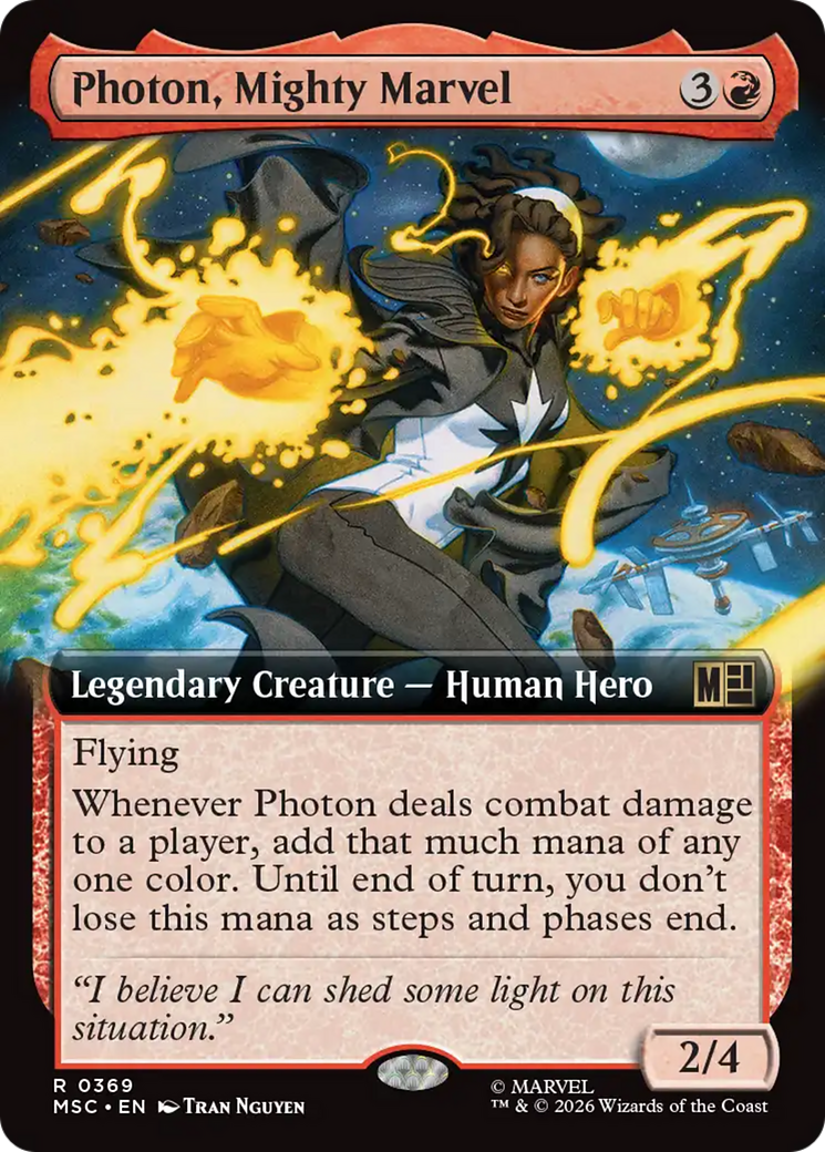 Photon, Mighty Marvel (Extended Art) [Marvel Super Heroes Commander] | Cards and Coasters CA