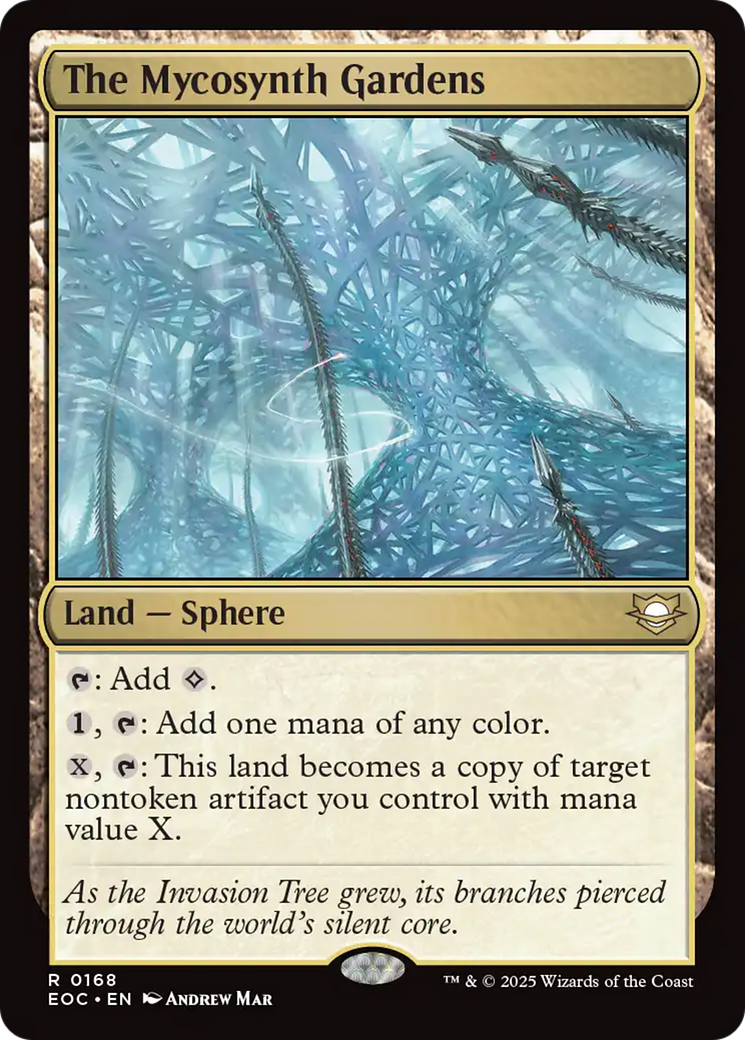 The Mycosynth Gardens [Edge of Eternities Commander] | Cards and Coasters CA