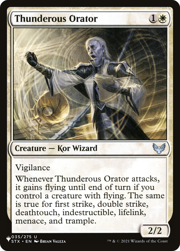 Thunderous Orator [The List] | Cards and Coasters CA