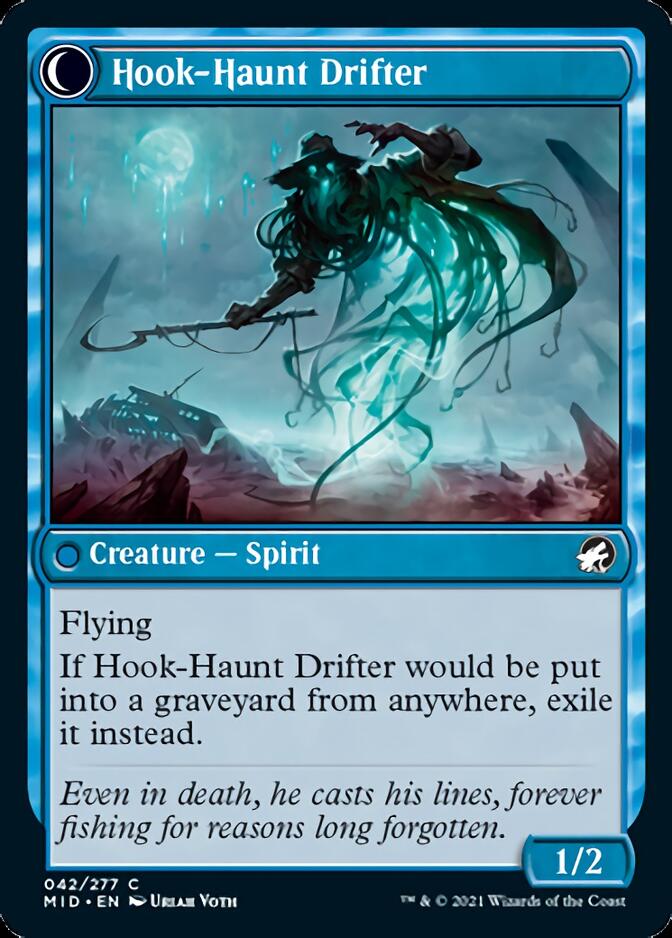 Baithook Angler // Hook-Haunt Drifter [Innistrad: Midnight Hunt] | Cards and Coasters CA