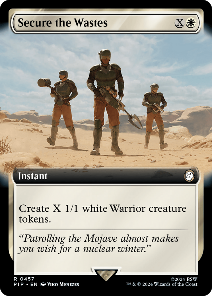 Secure the Wastes (Extended Art) [Fallout] | Cards and Coasters CA